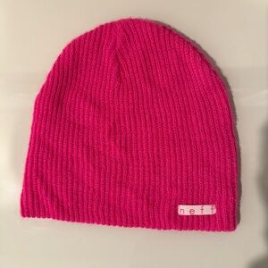 Neff Daily Beanie, Acrylic Rib Knit, One Size Fits Most, Hot Pink